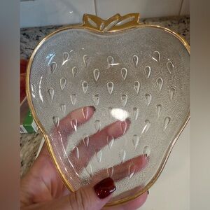 Hazel Atlas Gold Rimmed Dish
